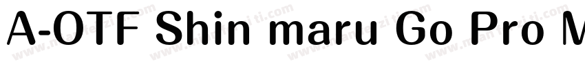 A-OTF Shin maru Go Pro M字体转换